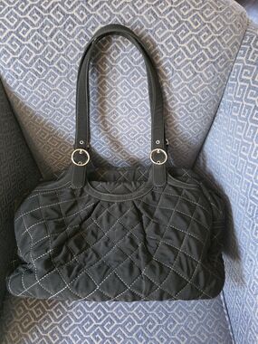 VERA BRADLEY *LIKE NEW* Quilted Black Weekend/Diaper Bag
